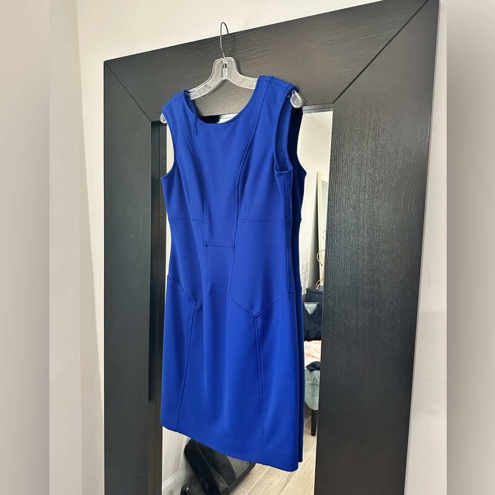 Maggy London size 10 blue work dress